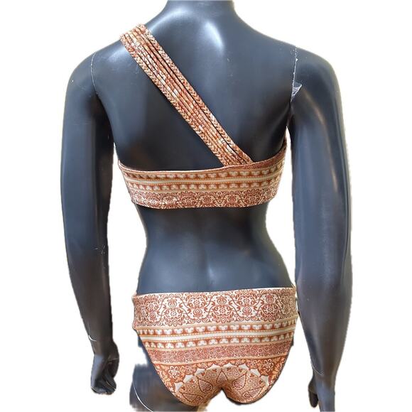 Chelsea & Violet Swim Suit 2-Piece Bikini New Top Medium Bottom Small Orange - Picture 6 of 16